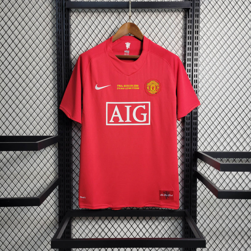 Camisa I Retrô do Manchester United 07/08 - Nike Torcedor Masculina